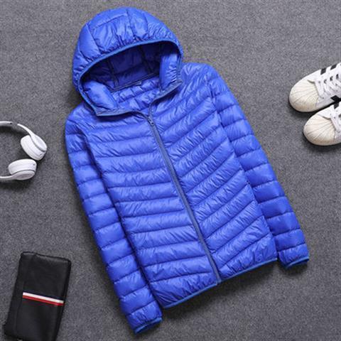 New autumn and winter light and thin down padded jacket men's stand collar large size light casual youth winter short coat