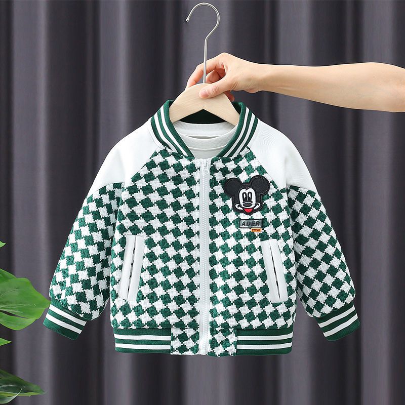 男童外套春秋款洋氣寶寶秋裝2022新款男孩帥氣衣服兒童秋季棒球服