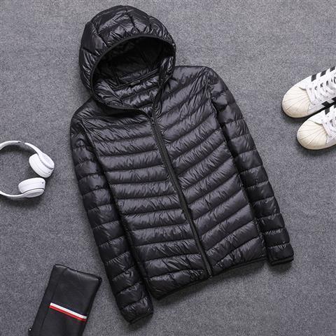 New autumn and winter light and thin down padded jacket men's stand collar large size light casual youth winter short coat