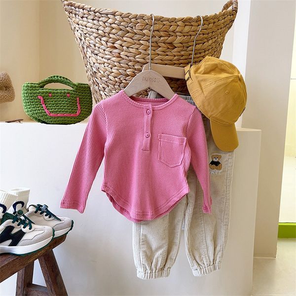 Girls long-sleeved t-shirt foreign style autumn style one 3-year-old baby girl bottoming shirt spring and autumn baby autumn tops children's inner wear