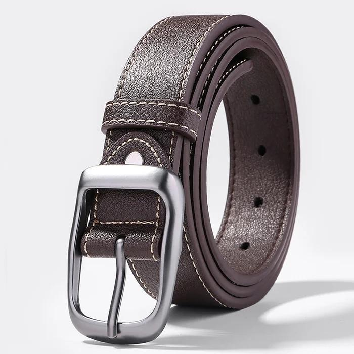 [Three-year warranty] Men's leather belt trendy belt belt pure cowhide durable and strong 2022 new