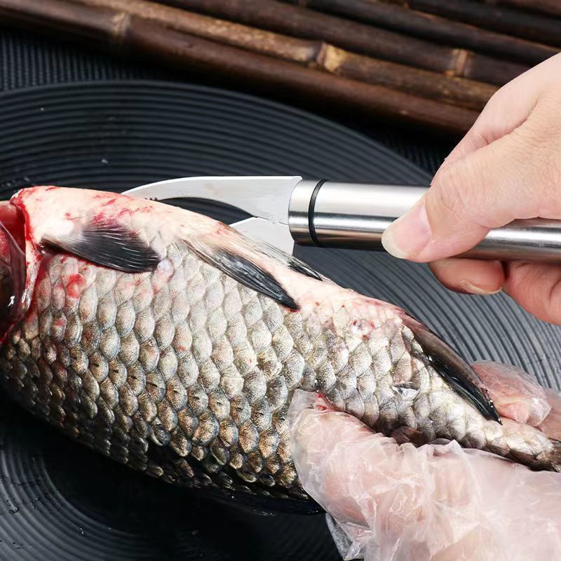 多功能不锈钢去虾线刀剥虾开肠器厨房清理虾肠剖鱼肚刀具挑鱼肠器