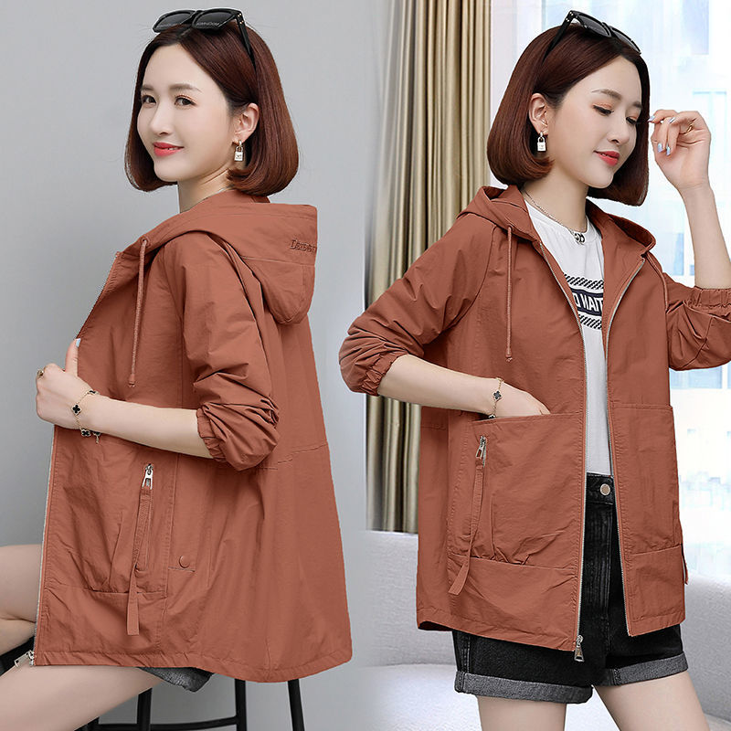 [With lining/good quality] Jacket women's spring and autumn temperament small hot style jacket casual short windbreaker spring