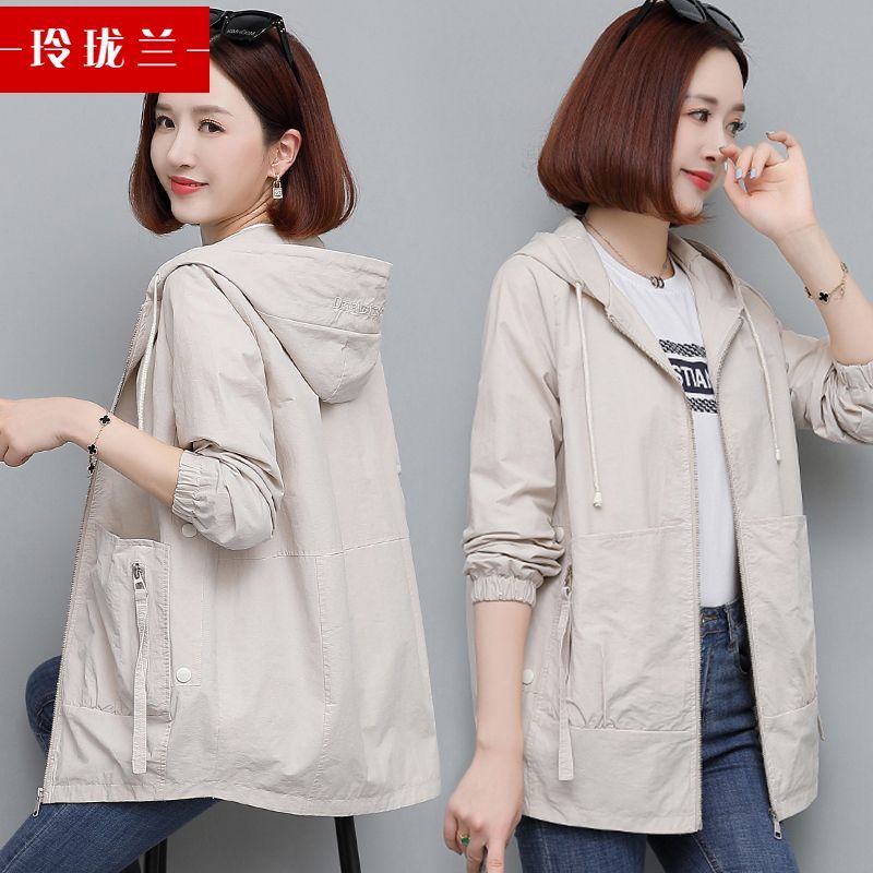 [With lining/good quality] Jacket women's spring and autumn temperament small hot style jacket casual short windbreaker spring