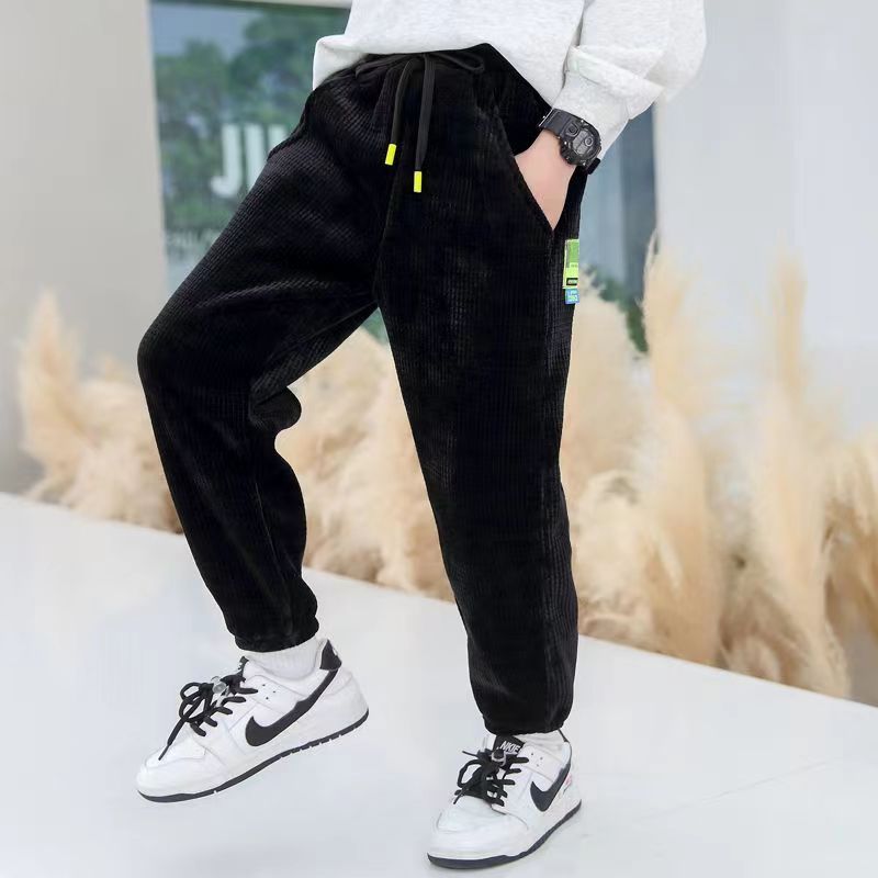 Children's trousers spring and autumn style  new boys' autumn clothing pants middle and big children's autumn boys' sports pants trendy children's clothing