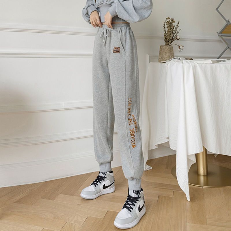 Gray sweatpants women's summer thin section 2022 new spring and autumn small loose feet casual Harem pants