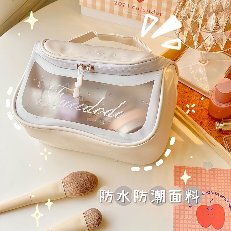 ins makeup bag portable out large capacity high value waterproof and dirt resistant cosmetics storage bag travel toiletry bag