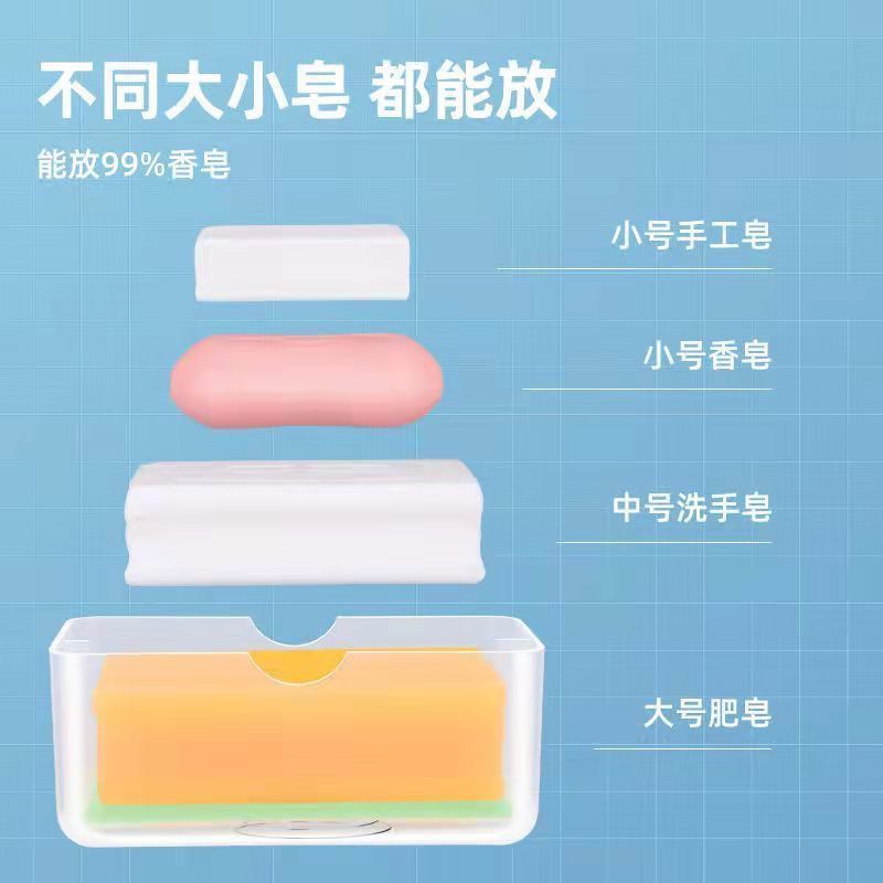 新款多功能滚轮肥皂起泡盒家用洗衣免手搓沥水收纳香皂盒子肥皂盒