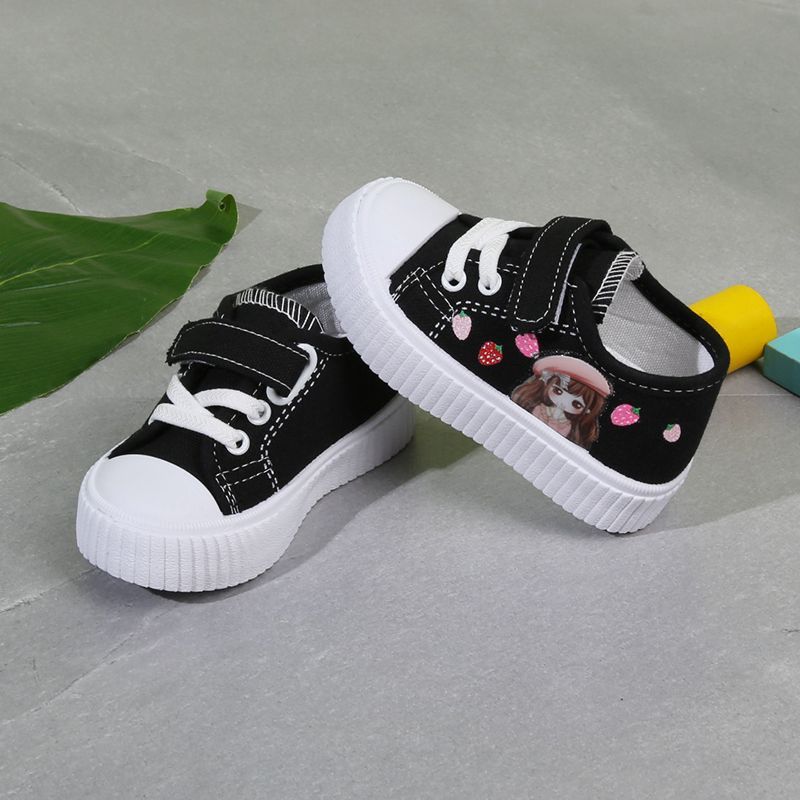 Children's canvas shoes children's shoes spring and autumn new boys' breathable cloth shoes girls' casual running sports shoes baby shoes