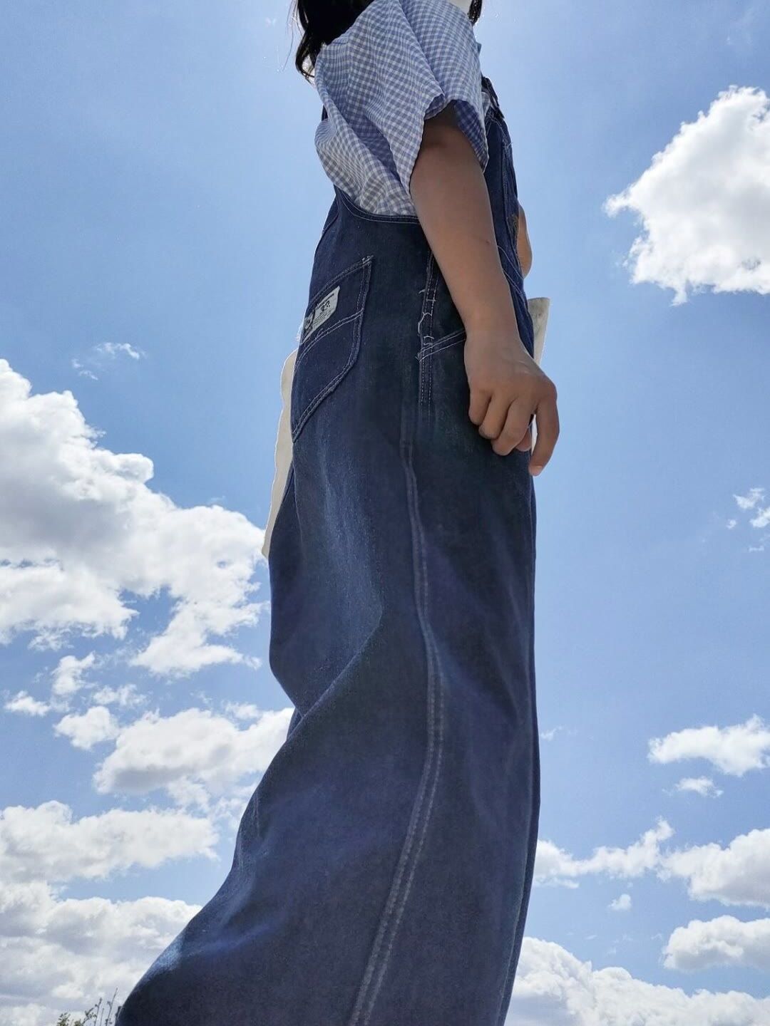 Denim overalls female autumn and winter Korean version  new cute and age-reducing small man wearing loose wide-leg pants