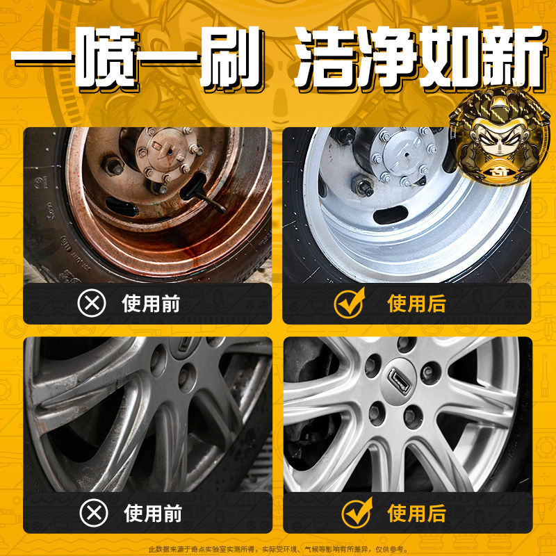 【KEEDIN奇点】汽车轮毂清洗剂钢圈清洁除铁锈铁粉去污洗车液神器