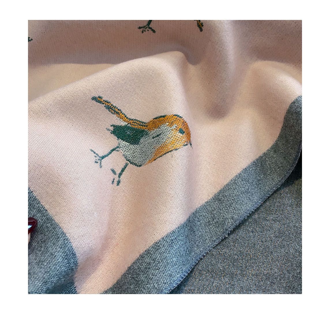Light luxury fashion senior sense of one hundred magpie faux cashmere ladies winter new warm shawl scarf_voghion.com