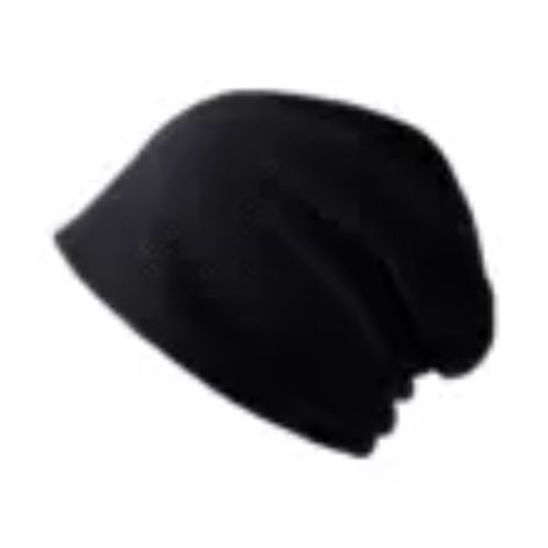 Autumn and winter knitted hats women's pile hats Japanese black wild wool big head circumference Baotou confinement cold hat men's tide