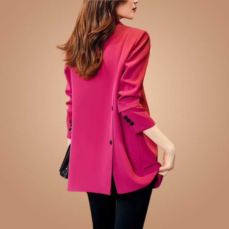 Large size women's suit jacket spring and autumn 2023 new fashion casual temperament high-end western style small suit jacket