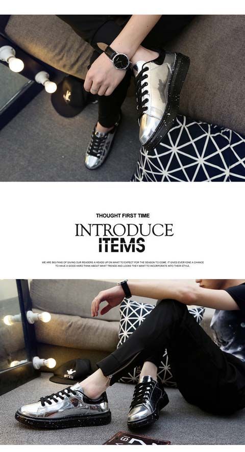 Ležérní platformové boty z lesklé lakované kůže_voghion.com