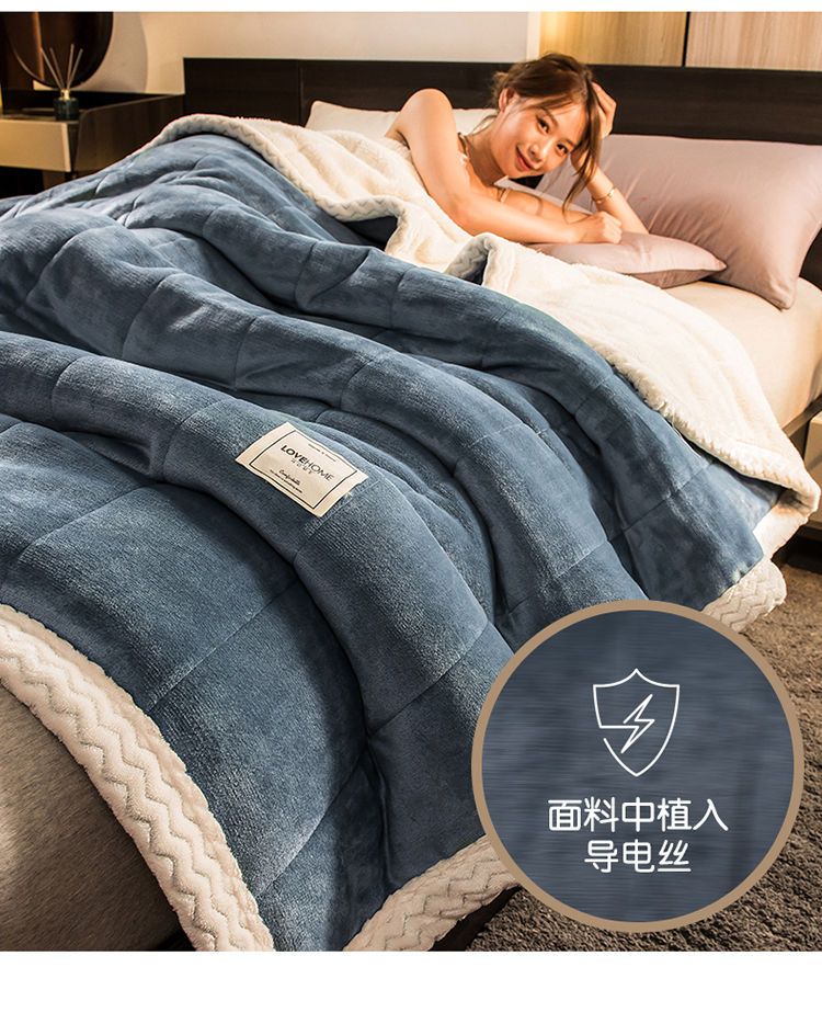 三層毛毯加絨加厚法蘭絨毛毯蓋被宿舍家用珊瑚絨空調蓋毯床單毯子~特價
