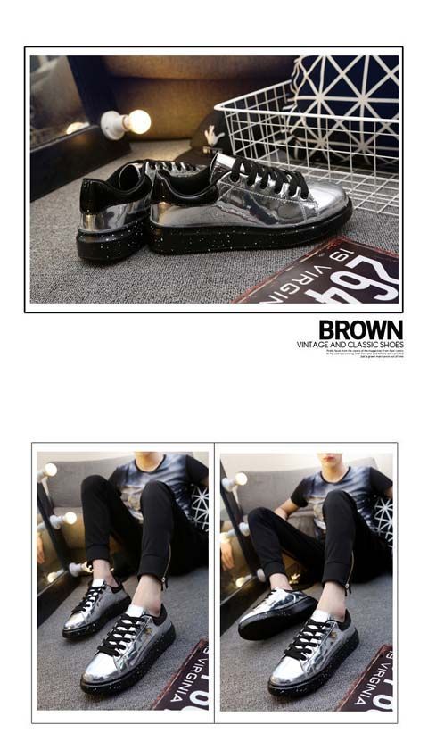 Ležérní platformové boty z lesklé lakované kůže_voghion.com