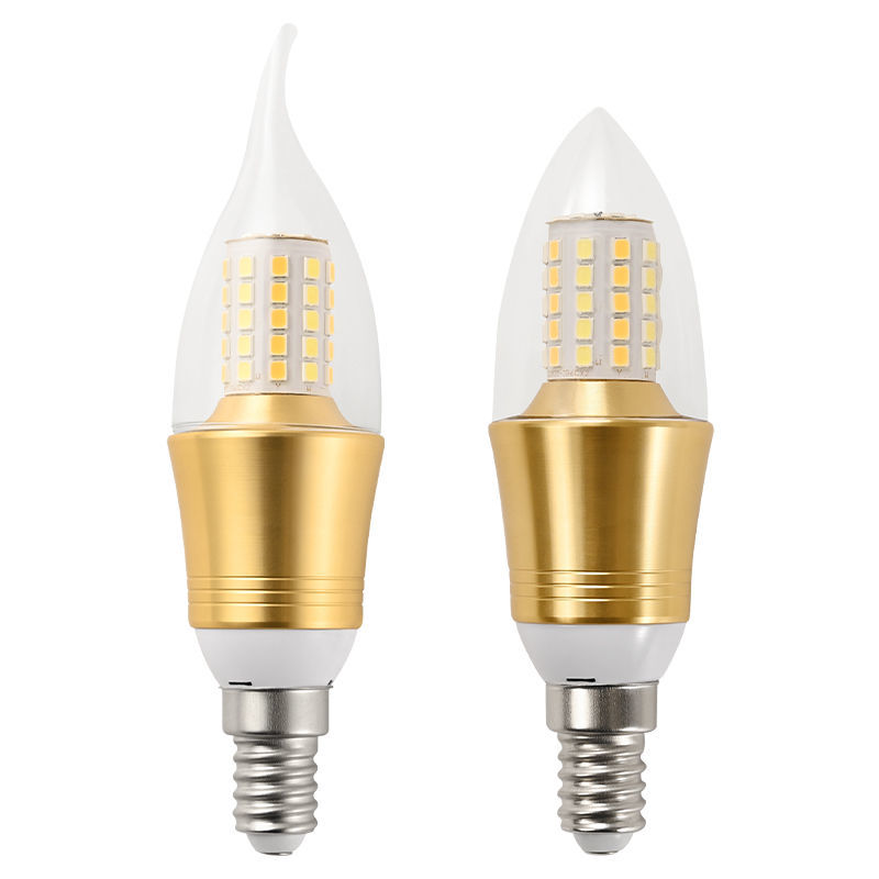led灯泡节能灯E14小螺口E27玉米灯照明家用超亮吊灯光源三色变光