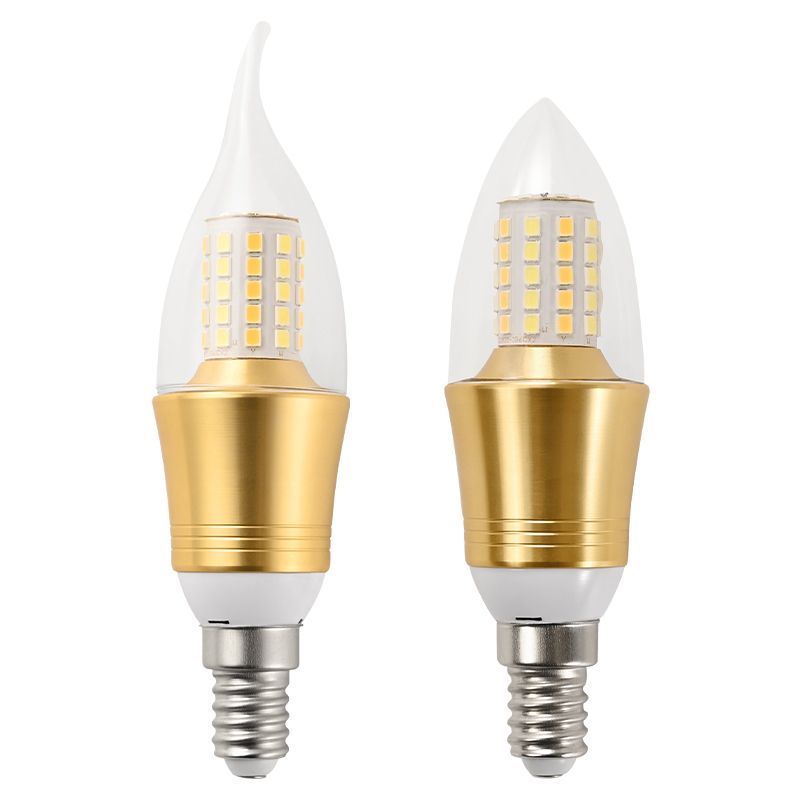 led灯泡节能灯E14小螺口E27玉米灯照明家用超亮吊灯光源三色变光