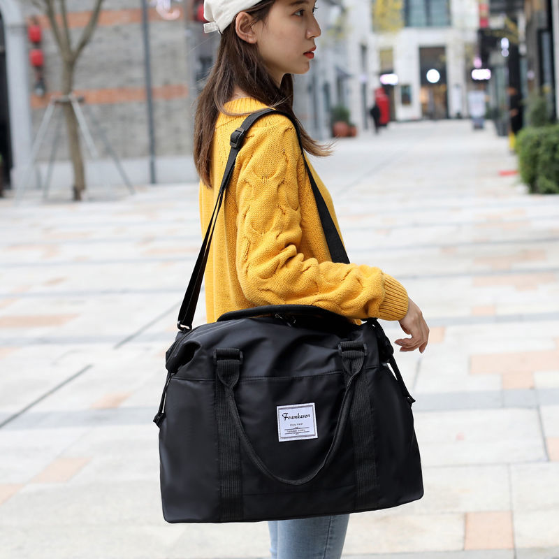 新款潮手提旅行包韩版行李包袋女男超大容量短途旅行袋健身旅游包