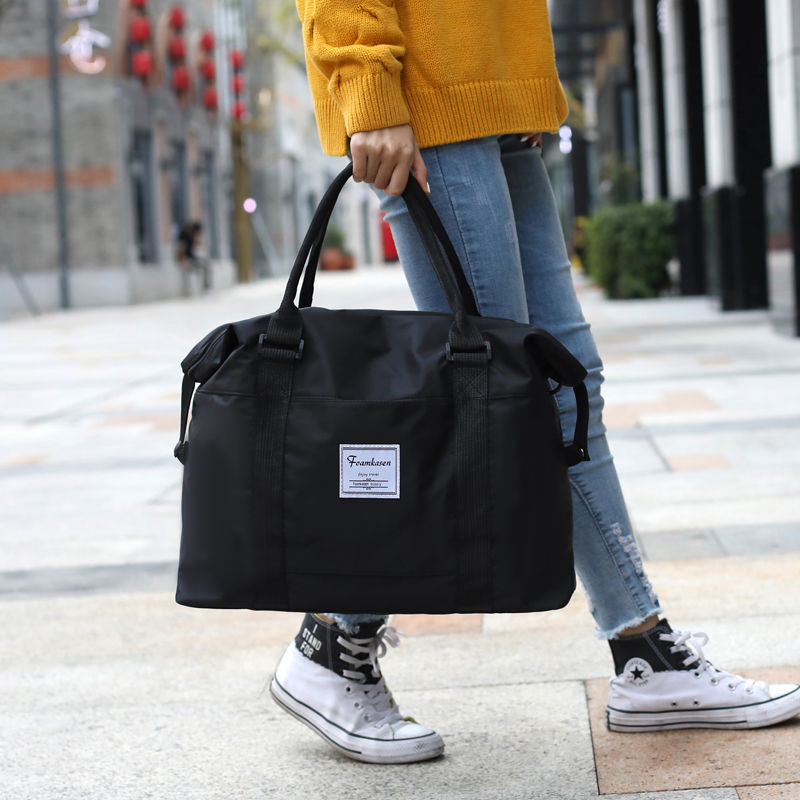 新款潮手提旅行包韩版行李包袋女男超大容量短途旅行袋健身旅游包