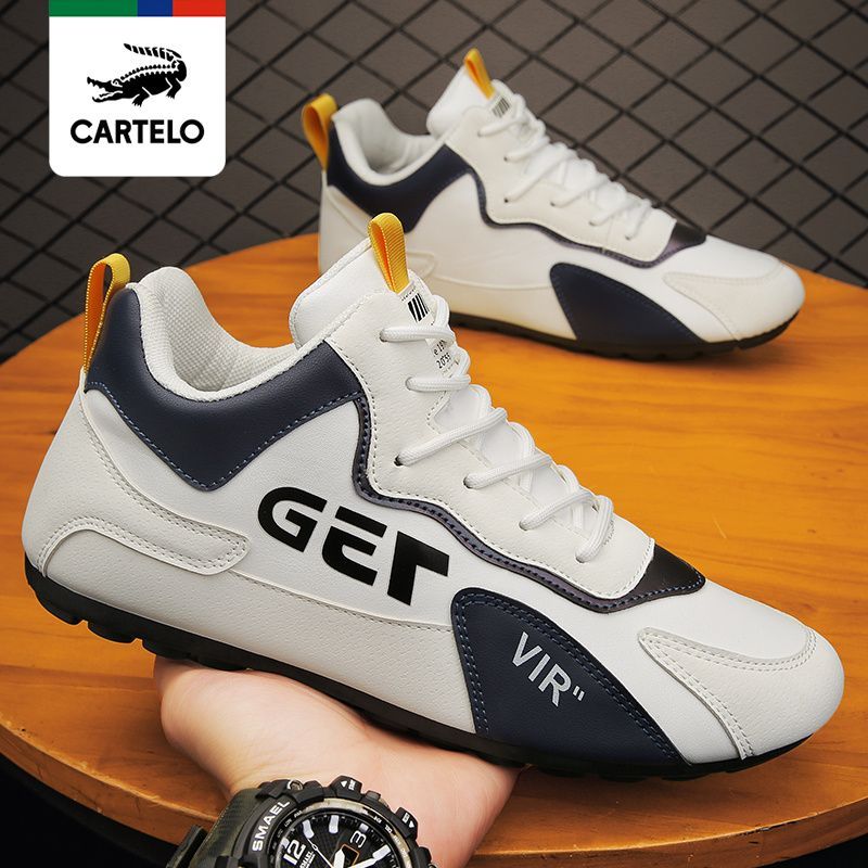 Cartelo crocodile men's shoes 2022 winter new trendy high-top casual shoes men's cotton sports Forrest Gump shoes men