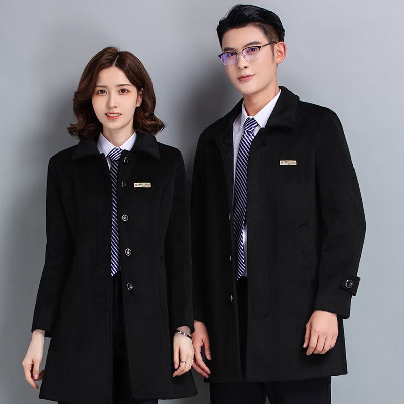 Bank professional work clothes 4S shop male lobby manager sales woolen coat hotel front desk sales department autumn and winter women