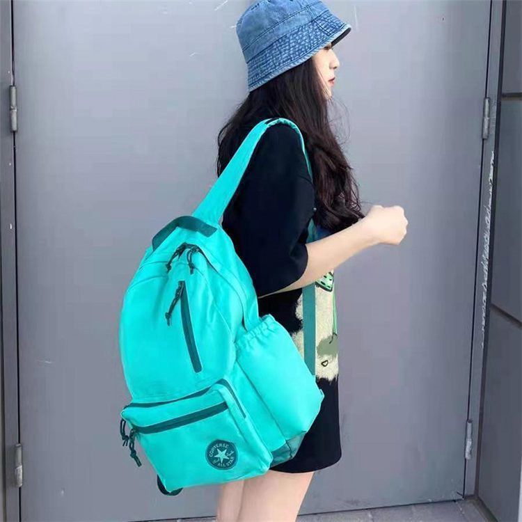 简约书包女士韩版高中学生大学生背包初中生日系百搭潮牌双肩包男