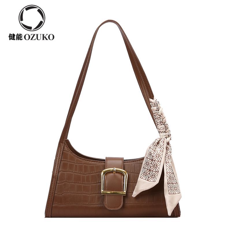 High-end niche design bag for women  new versatile fashionable shoulder underarm bag popular baguette bag