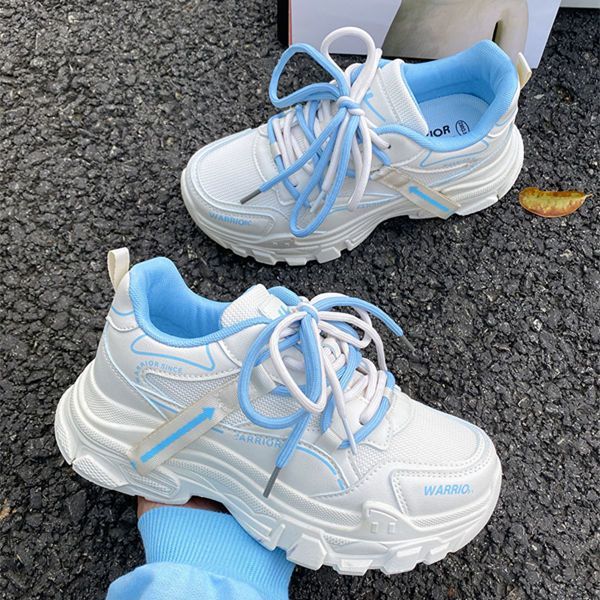Daddy shoes women's ins trendy Klein blue sneakers women's autumn fried street women's shoes mesh surface breathable running shoes women