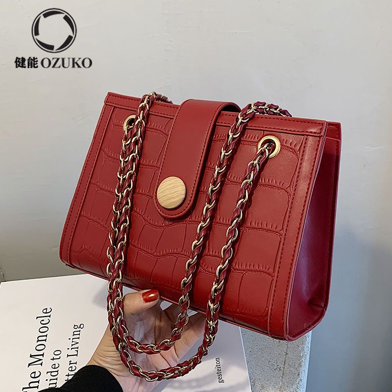 婚包包女新款2023婚禮鏈條斜挎包高級感結婚紅色新娘包中古包