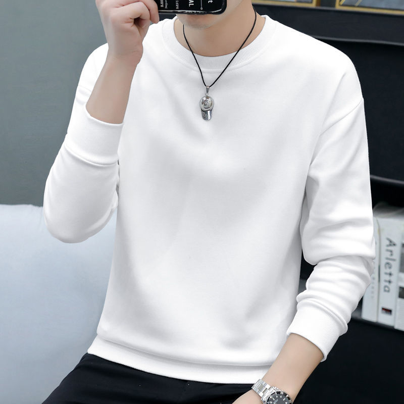 Sweatshirt men's spring and autumn 2023 new trendy brand loose round neck hooded bottoming shirt men's early autumn long-sleeved top