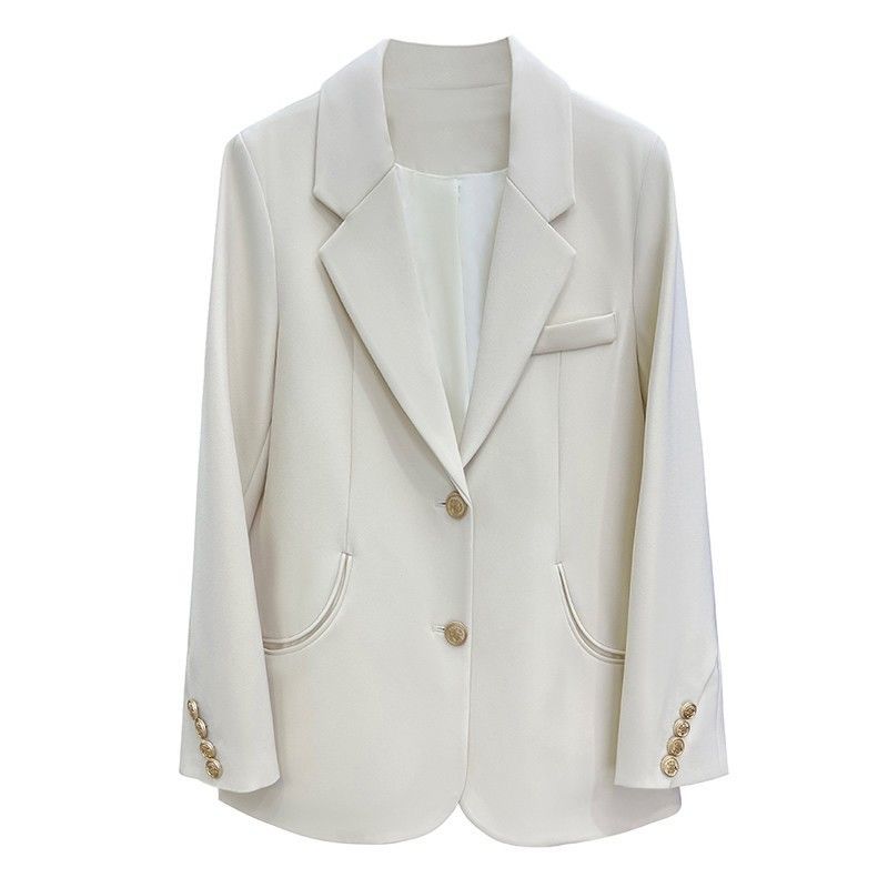 Off-white high-end design sense thin niche temperament suit jacket women's spring and autumn new all-match professional small suit