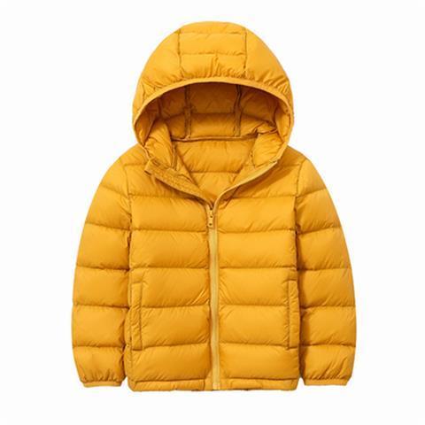 Autumn and winter new boys' down jacket short section white duck down children's light down jacket male and female baby cold-proof jacket