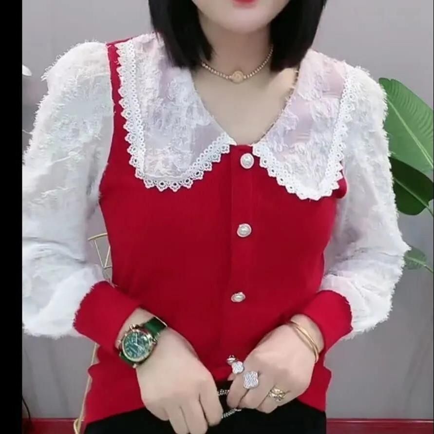 春秋長袖上衣女遮肉顯瘦高檔百搭打底衫洋氣時尚新網紅爆款ins風