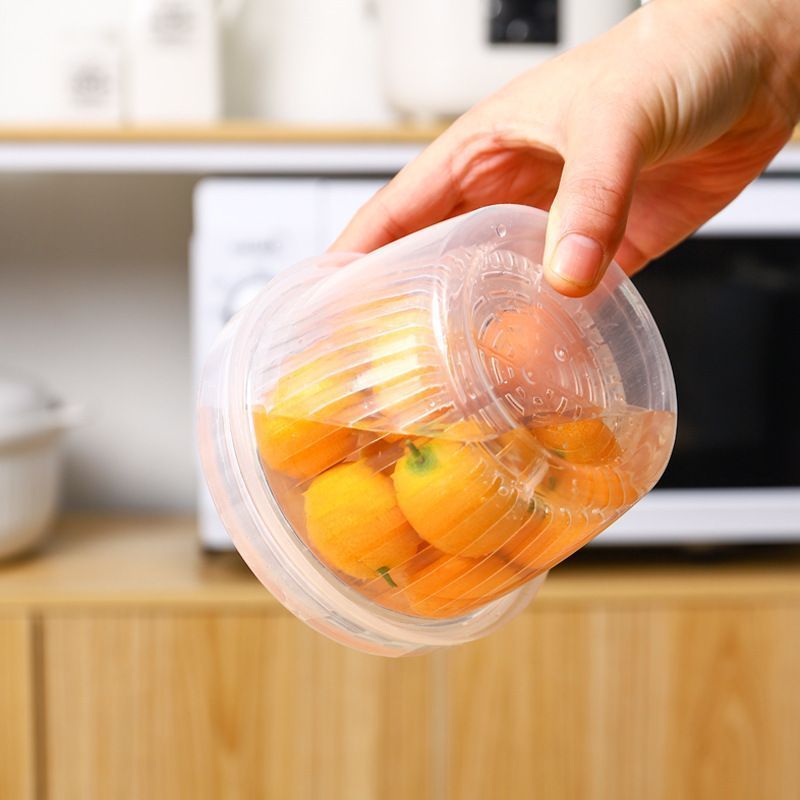 保鲜盒冰箱专用收纳密封带盖沥水盒食品储物食品级葱花姜蒜保鲜盒
