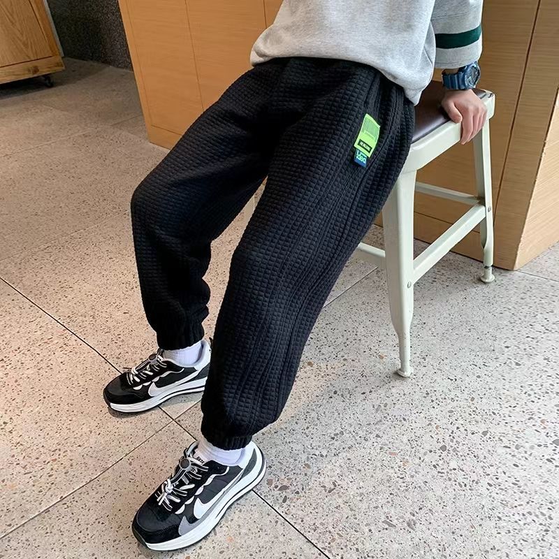 Children's trousers spring and autumn style  new boys' autumn clothing pants middle and big children's autumn boys' sports pants trendy children's clothing
