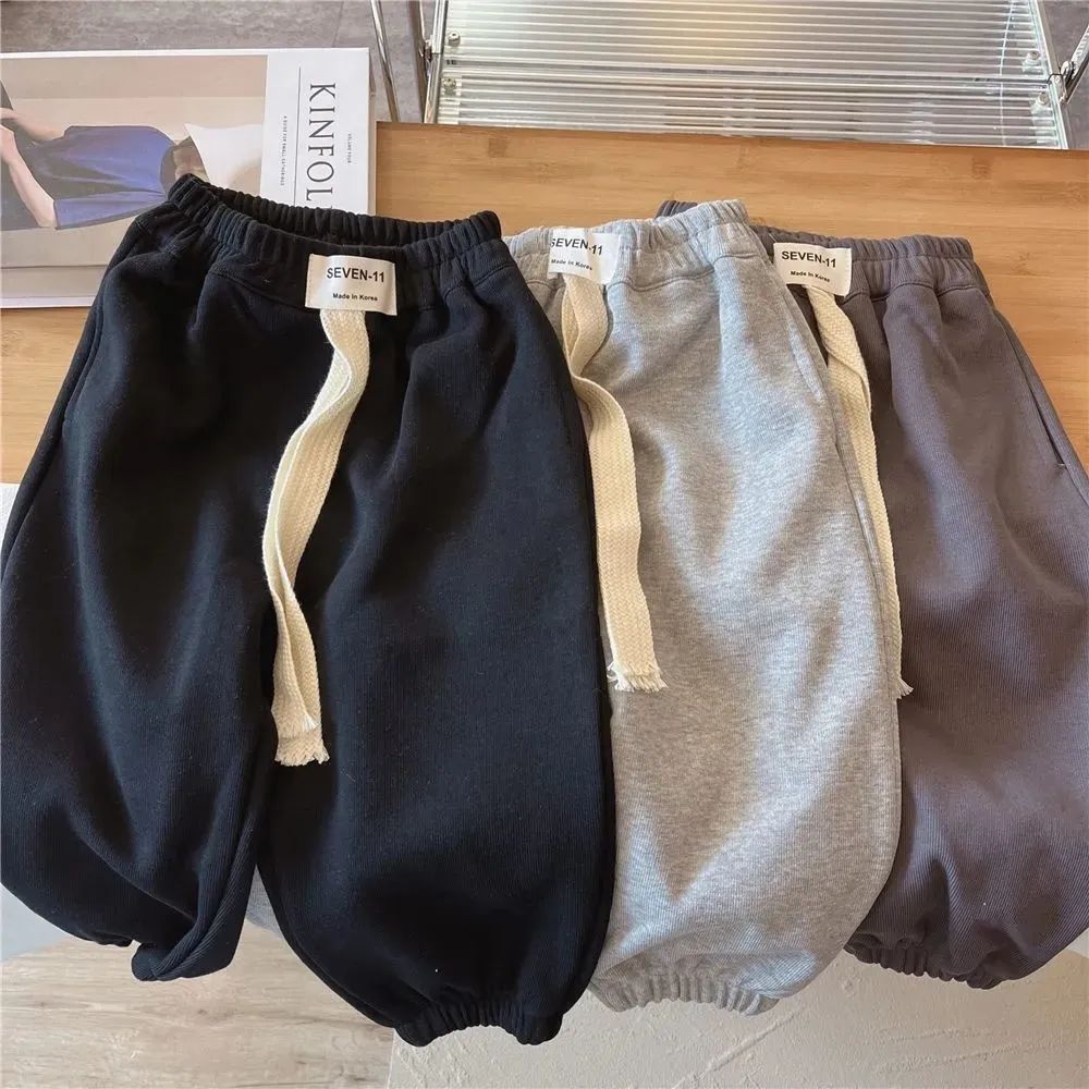 Boys' Autumn Trousers 2022 Autumn New Children's Korean Style Loose Casual Sports Pants Trendy Children's Sweatpants