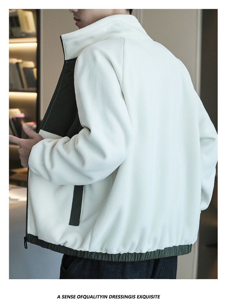 Men's Fleece Jacket For Spring Autumn And Winter Casual Style_voghion.com