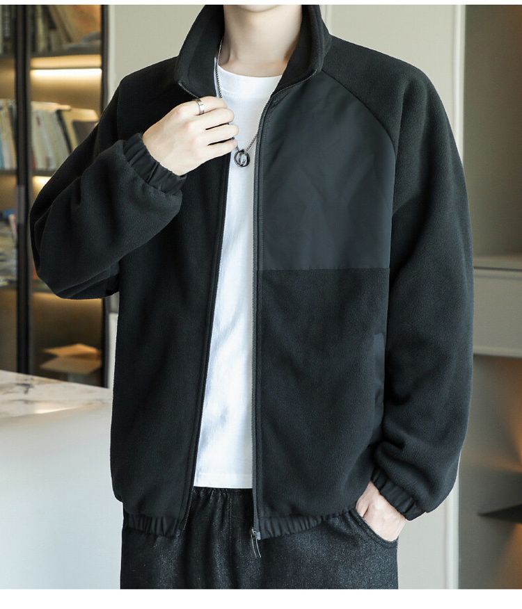Men's Fleece Jacket For Spring Autumn And Winter Casual Style_voghion.com