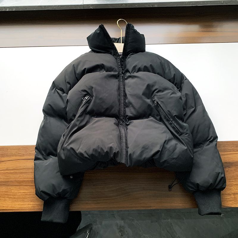 冬季小個子加厚立領麵包服短款棉服外套棉衣女