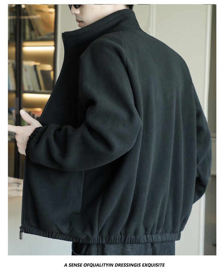 Men's Fleece Jacket For Spring Autumn And Winter Casual Style_voghion.com