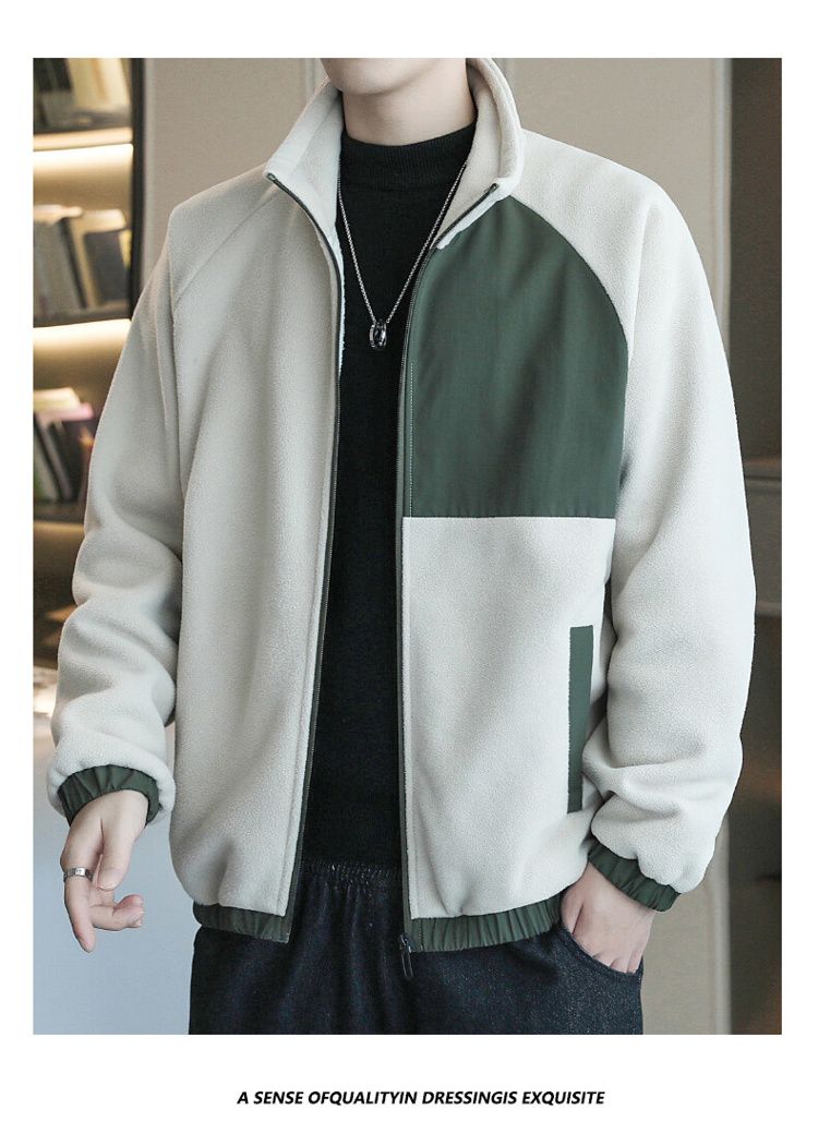 Men's Fleece Jacket For Spring Autumn And Winter Casual Style_voghion.com