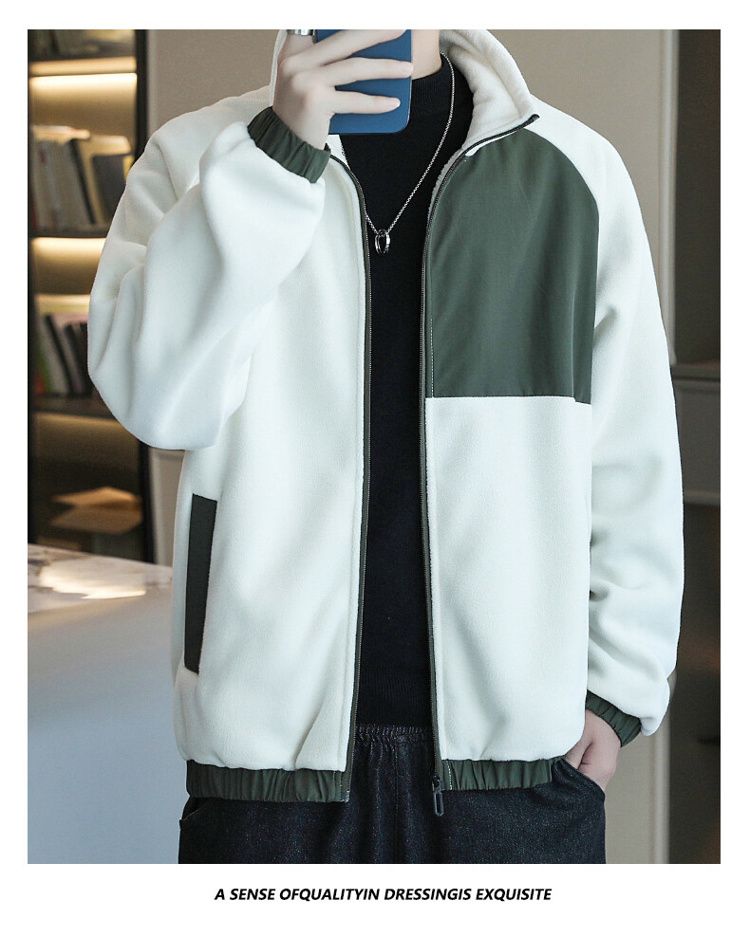 Men's Fleece Jacket For Spring Autumn And Winter Casual Style_voghion.com