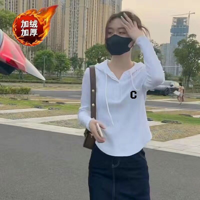 2022新款連帽春秋款衛衣女長袖衫高級感韓版百搭顯瘦短款外套上衣