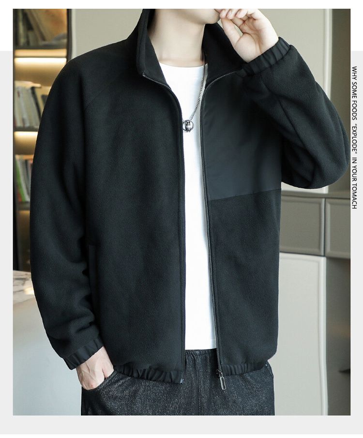 Men's Fleece Jacket For Spring Autumn And Winter Casual Style_voghion.com
