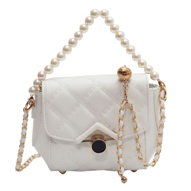 Xiaoxiangfeng Lingge Chain Korean Small Body Versatile New Foreign Style INSEN Women's Bag, Single Shoulder_voghion.com