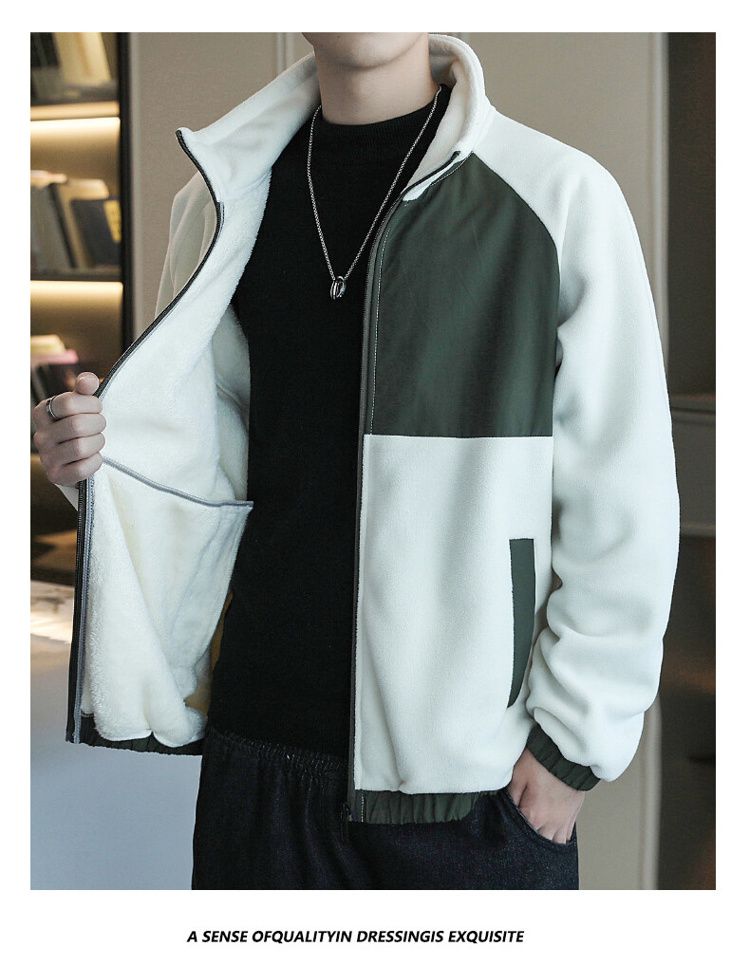 Men's Fleece Jacket For Spring Autumn And Winter Casual Style_voghion.com