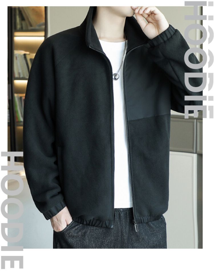 Men's Fleece Jacket For Spring Autumn And Winter Casual Style_voghion.com