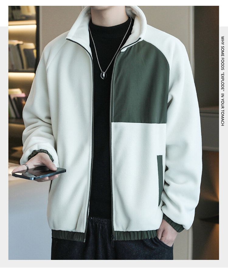 Men's Fleece Jacket For Spring Autumn And Winter Casual Style_voghion.com